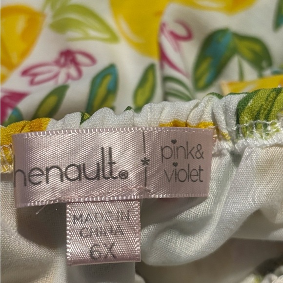 Chenault Yellow Green Smocked Sundress - Picture 3 of 3